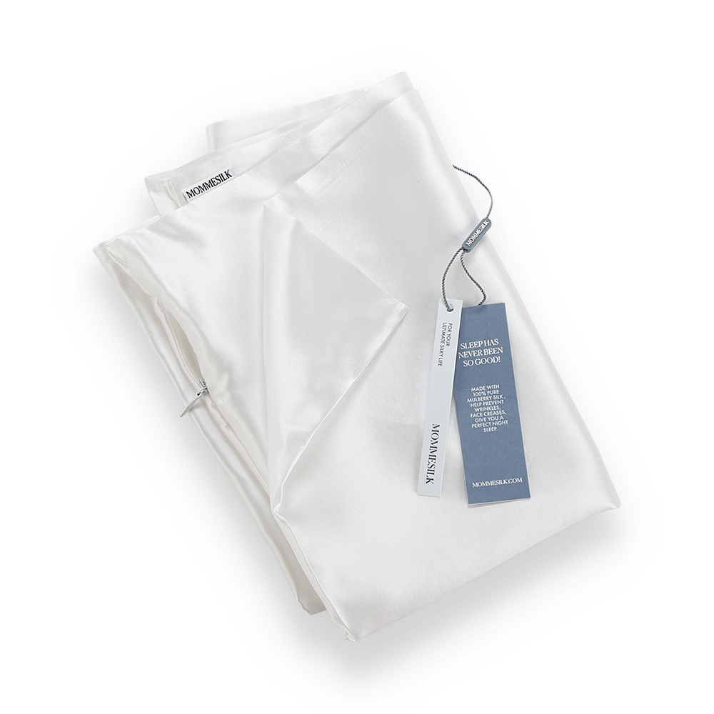 Silk Pillow Case (full size white)