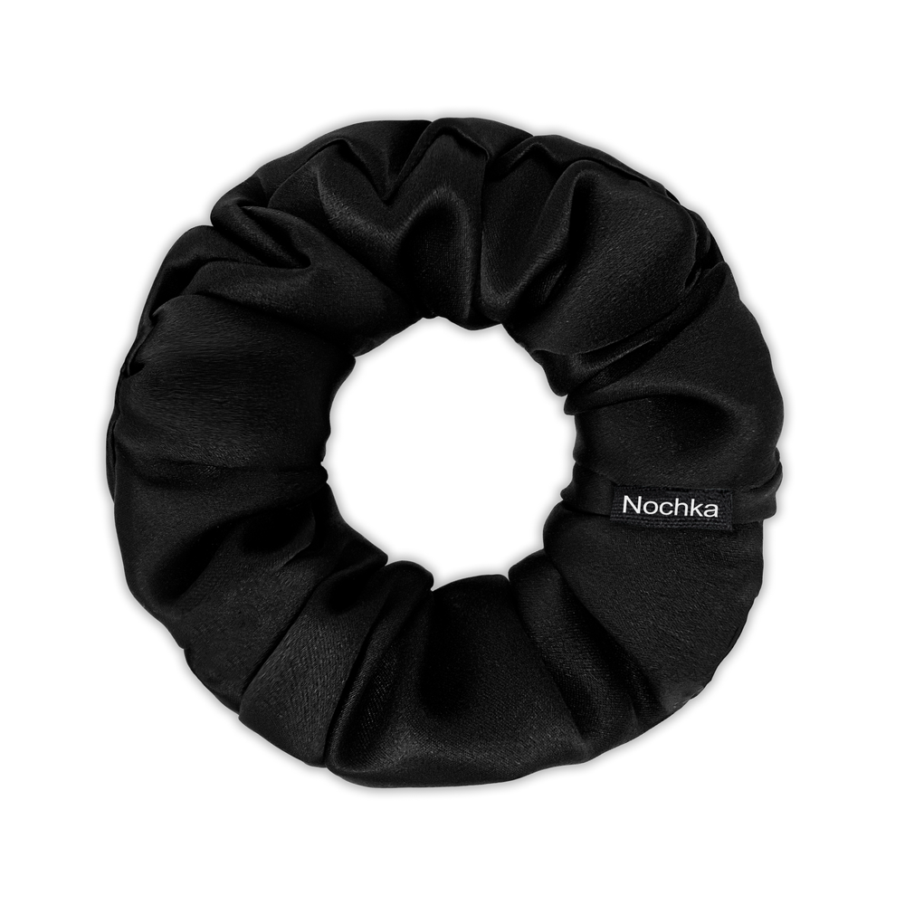 Black Silk Scrunchies 2 sizes