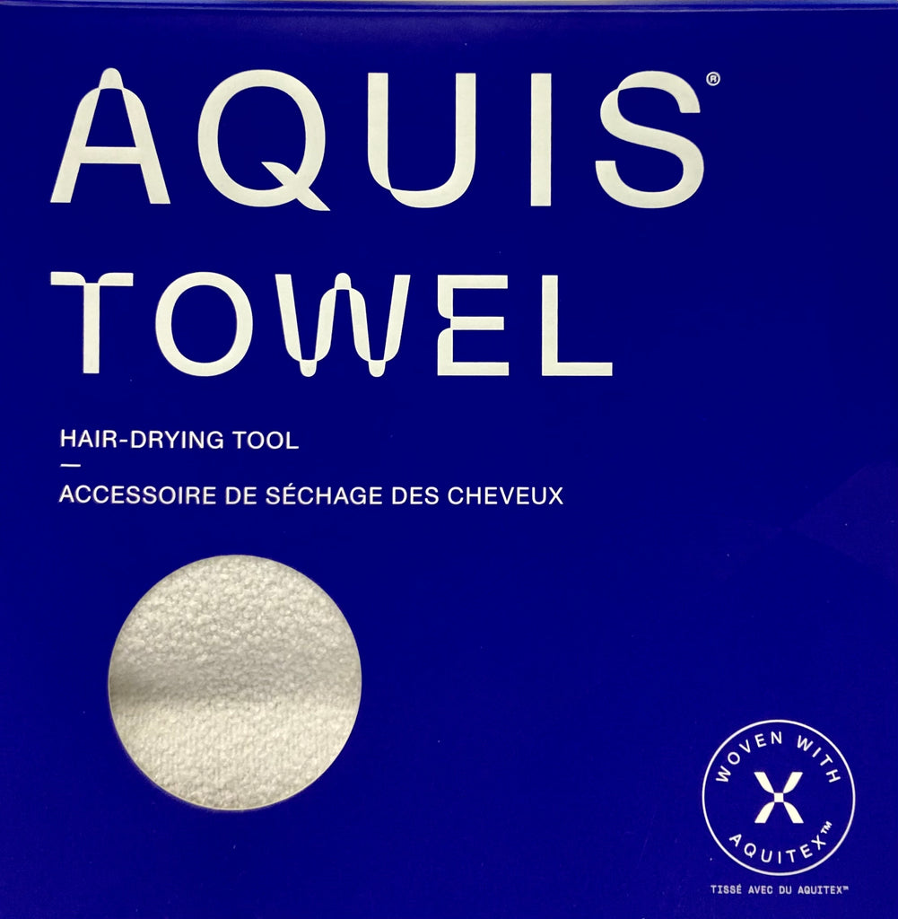Aquis Rapid Dry Lissee White Hair Towel